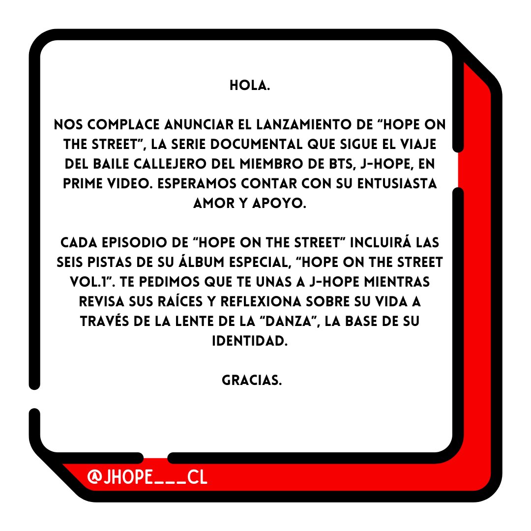 JHope Chile 🇨🇱 (Jhope CL) tweet media