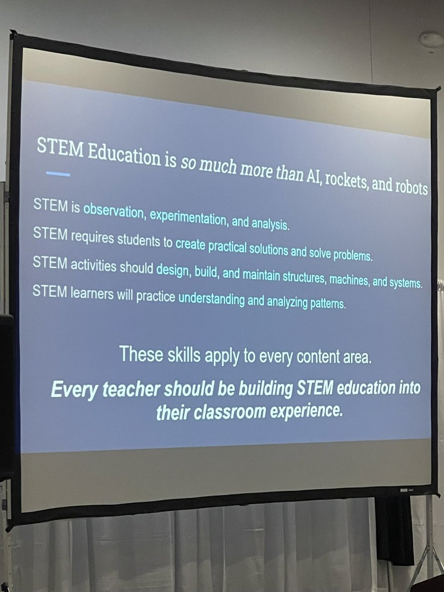 STEM is not limited to its acronym… STEM is for ALL! Its cultural!! @JASONLearning @AppSTEMCollab @ecoesc @OhioValleyESC @mvesc @TIESTeach @OSLN @STEMecosystems (Strategies That Engage the Mind)