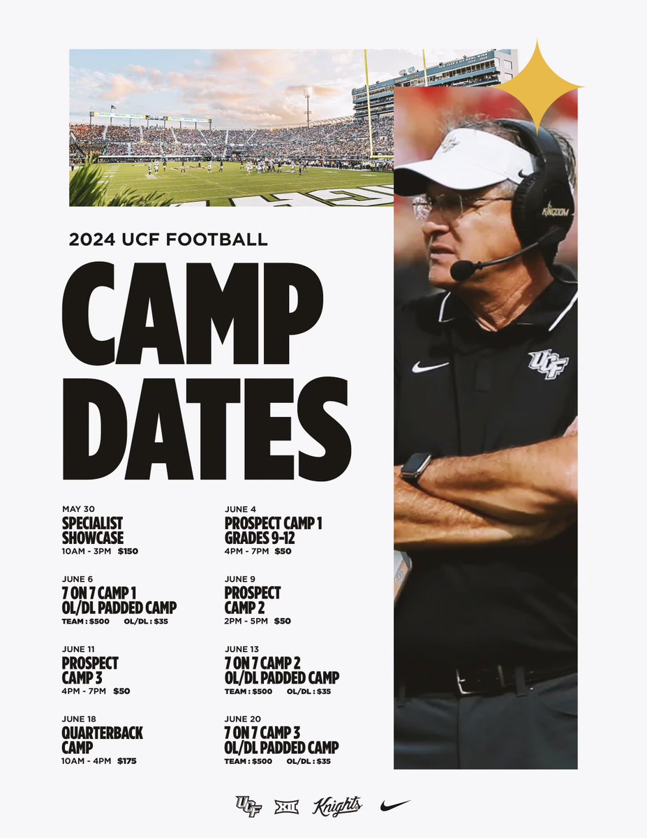 Who’s coming to camp with the Knights ⚔️