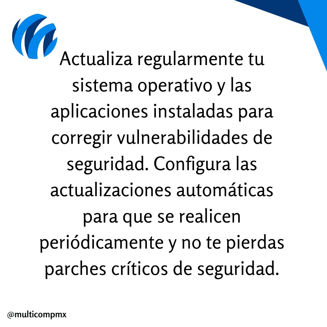MULTICOMP's tweet photo. ¿Y tú, ya utilizabas esta técnica? Si tú o tu empresa requieren de asistencia para mejorar la seguridad de tus redes, comunícate con nosotros.
#Multicomp #Tips #Seguridad https://t.co/emoaHfjlHb