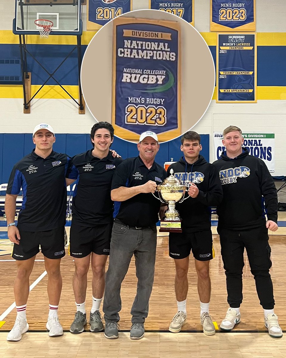 Notre Dame College have unveiled their 2023 DI National Championship banner 🏆