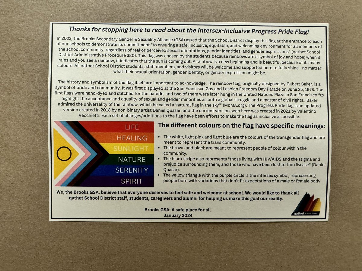 Ooh - got our inclusion flag for the school to unveil next week (spoiler alert!)