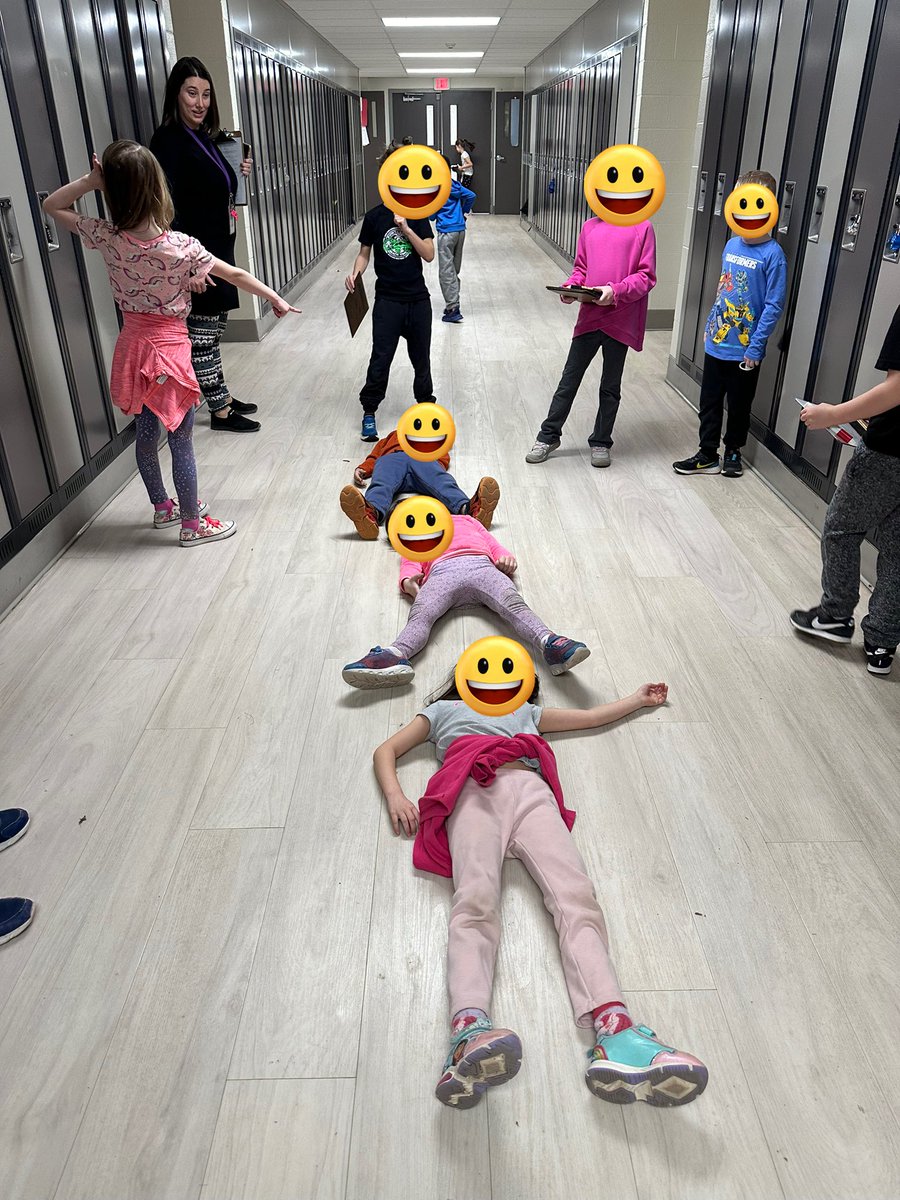FRO_Bison's tweet photo. Mrs. Walker’s class used non-standard units of measurement to estimate how long the Grade 7 hallway is! https://t.co/moIUvVmQqg