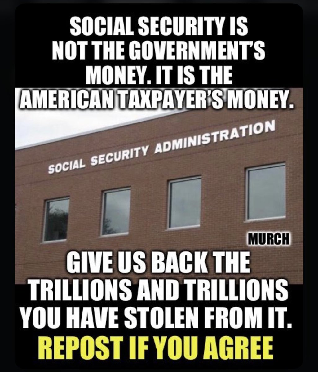 Seeing the abundance of money that our country as, I’m ready for pay them to pay us back. Who thinks they should pay back our social security? 🙋‍♂️