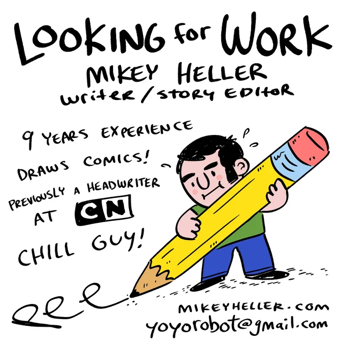 I'm looking for work! Yeehaw! My email is yoyorobot@gmail.com. Reach out with any leads, opportunities, or if you just want to chat as friends! 