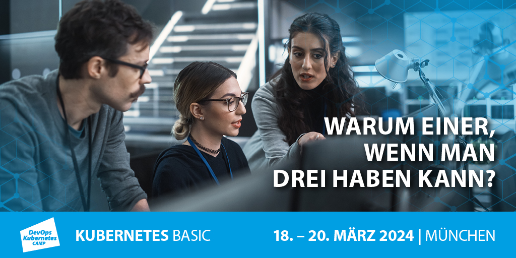 🙆‍♂️🙆‍♀️🙆‍♂️ Lieber einen Kubernetes Experten oder 3? Wir lieben Teamwork. Bei uns setzen wir auf Teamwork! Deshalb erhältst du ab einer Anmeldung von 3 Personen 100 € Rabatt pro Ticket. 💰💻 

Bringt eure Skills gemeinsam aufs nächste Level! 👉 devops-training.de/tickets/