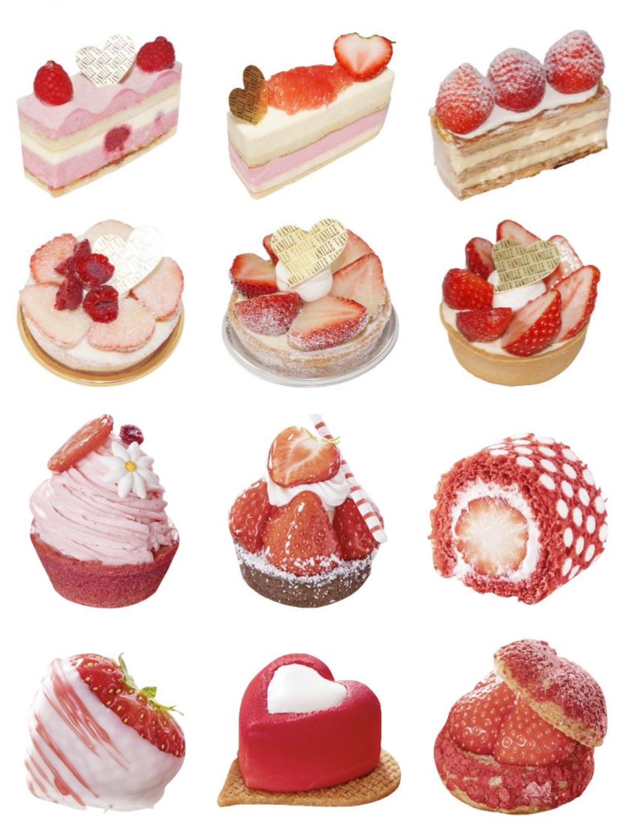 piinkimi_'s tweet image. strawberry desserts