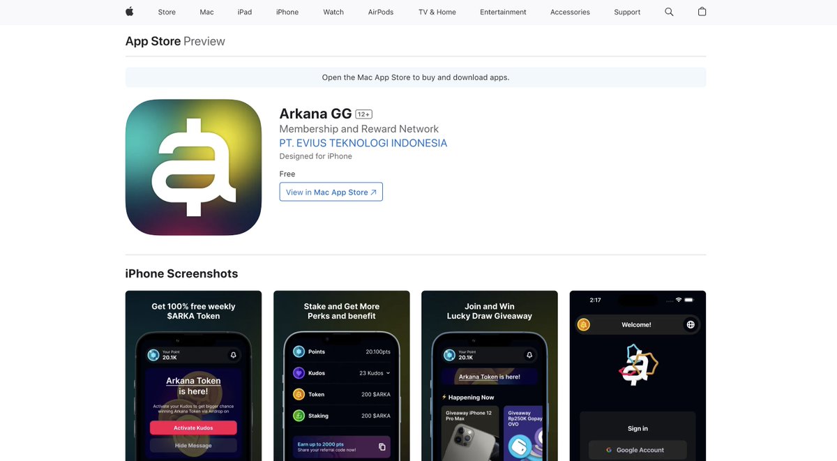 Arkana - Membership and Reward Network tweet media
