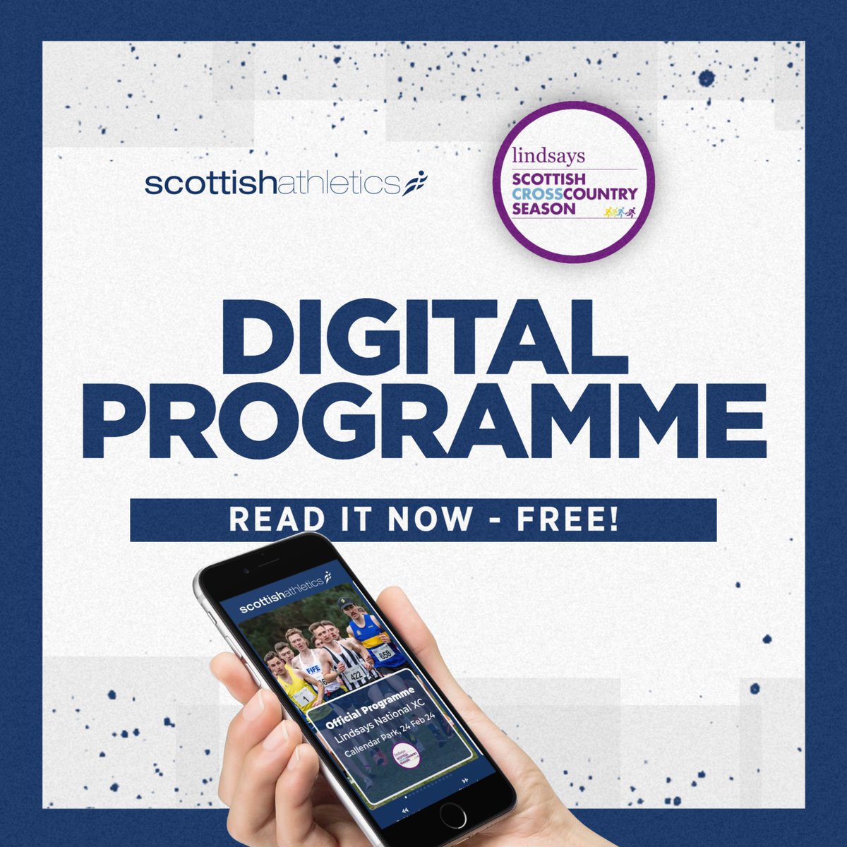 scotathletics's tweet photo. 🤳DIGITAL PROGRAMME - National #LindsaysXC - https://t.co/cnZish2VuD
Check out our free online guide to the big day!
@SALDevelopment @falkirkvics @SALChiefExec
@OvensDavid @lindsaysnews @ianbeattie1 @Bobby_ThatOneMo @leslie_roy1 @TaritTweets
@bigbobblehats @FNTeamwear https://t.co/Uk6HNkwMS7