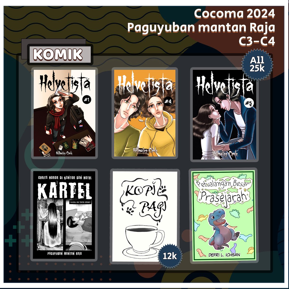 Pokatelier's tweet image. ✨Hello here is our COCOMA 2024 catalogue✨

📅February 25th, Mall Ciputra
👑Booth C3-C4

Will sell FFXIV &amp;amp; Original stuff in Cocoma this Sunday!
share and RT are really appreciated!
See you soon~★
#COCOMADAY2024