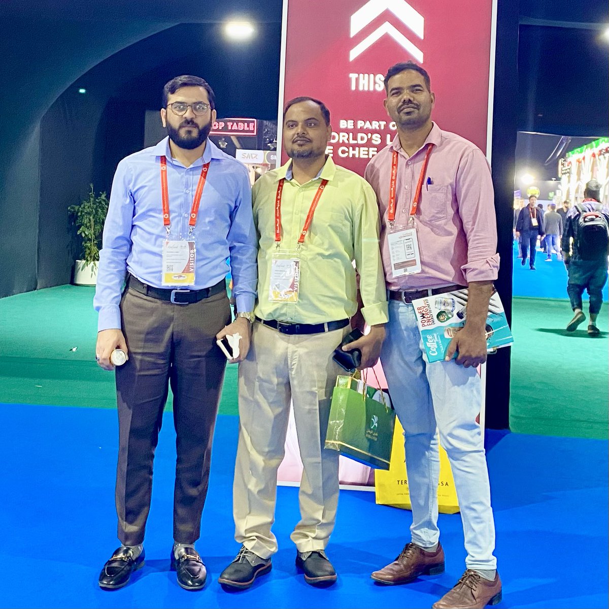 With Import and Export Manager Ninja Group of Compnies Mr. Arun Kumar Mishra, Sales Manager Mr. Devin and Supplier's in Gulfood.
#Gulfood2024 @HamdanMohammed #WorldTradeCenterDubai