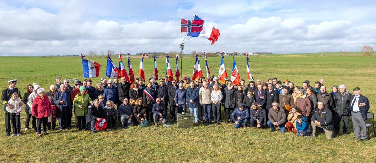 Pres. Norwegian Parliament &amp; Chief of Norwegian Special Forces: site of 1944 secret op,  Luzille, France. Per Hysing Dahl (one of 3 RAF pilots) became Pres of Norwegian Parliament. Pilot families + diplomatic &amp; civic reps  + AFHG, ANFB, BOA + French &amp; Norwegian special forces.