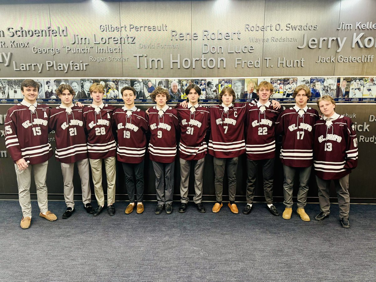 Thank you <a href="/BuffaloSabres/">Buffalo Sabres</a> for hosting the Sectional Championships Media Day today.
<a href="/SJCI/">St. Joe's</a> 
#Tradition