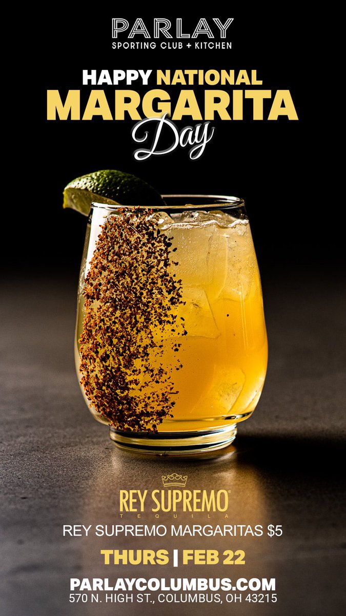 joshmynt's tweet photo. National Margarita Day! Enjoy a Rey Supremo Tequila Margarita for $5 #nationalmargaritaday #tequila https://t.co/hEysVyRHZQ