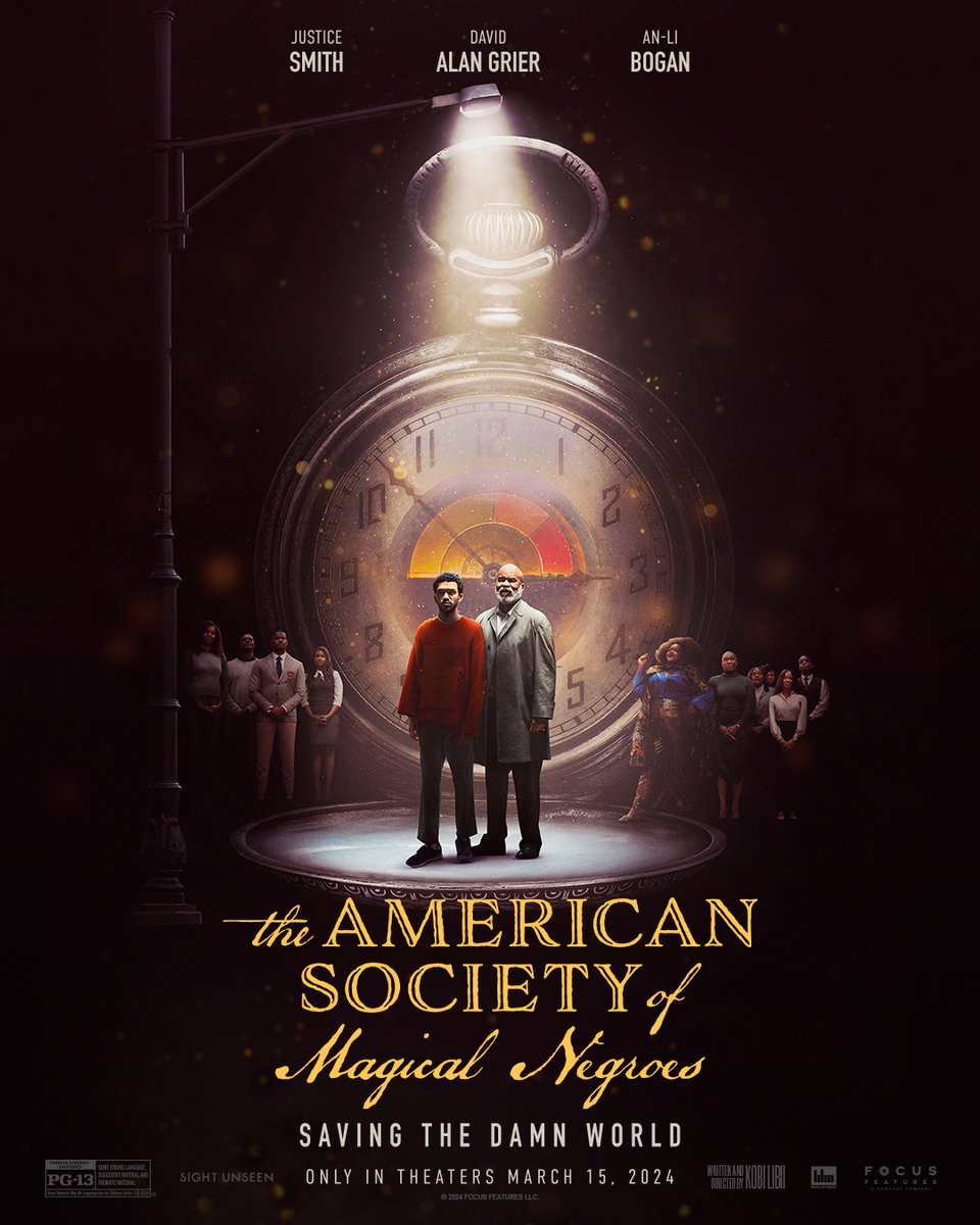 Saving the damn world. THE AMERICAN SOCIETY OF MAGICAL NEGROES is only in theaters March 15.