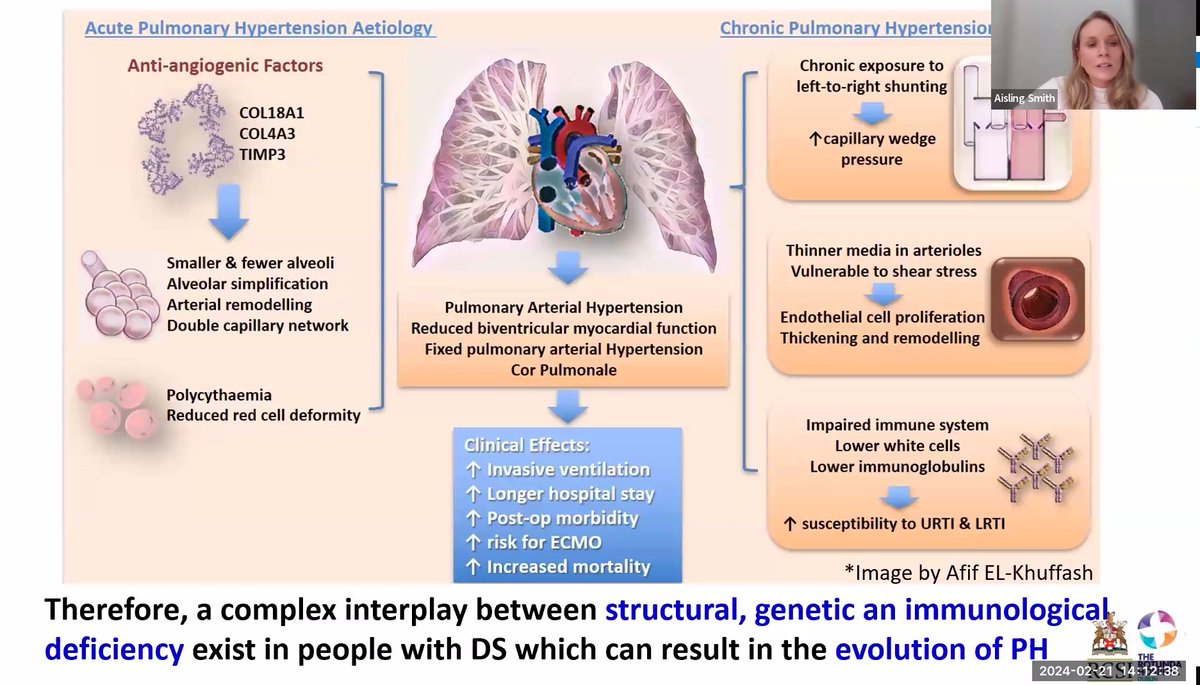 Dr. Aisling Smith's talk is now on YouTube: youtu.be/jJJCwDxF9lc A comprehensive review of physiological concepts behind PH in neonates with Down Syndrome and the longitudinal data on PH and myocardial function including her own prospective study! #neoTwitter #neohemodynamics