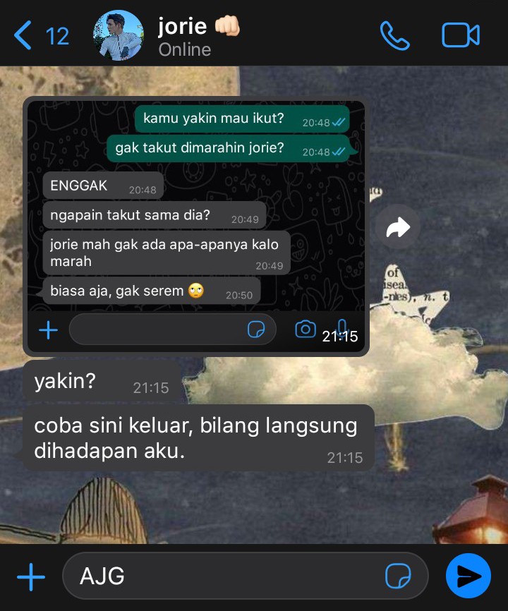 njanebi's tweet photo. ;when bf galak, gf keras kepala
part 2

#jenselle feew tweets au https://t.co/tpleOlGwJ2