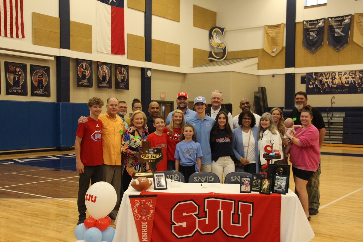 Yesterday I achieved what’s been a life long goal and dream of mine. Thank you SJU for making it all possible. Thank you everyone who supported me through this journey. Now it’s time to get to work, on the next chapter. <a href="/saviofootball/">Savio Football</a> <a href="/SJUFootball/">Johnnie Football</a> <a href="/SavioAthletics/">Savio Athletics</a> <a href="/TXPSMedia/">Texas Private School Media</a>