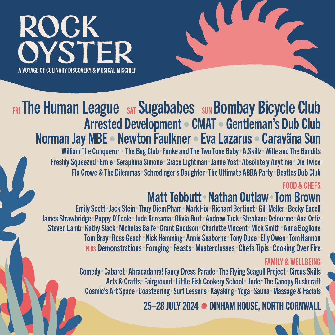 .<a href="/RockOysterFest/">Rock Oyster Festival</a> has unveiled synth pop's first international superstars, <a href="/TheHumanLeague/">The Human League</a> as their third and final headliner for 2024! 🎉 They join the already huge line-up of <a href="/Sugababes/">Sugababes</a>, <a href="/BombayBicycle/">Bombay Bicycle Club</a> and loads more incredible artists and chefs 😋. Tickets on sale now!
🎟️: