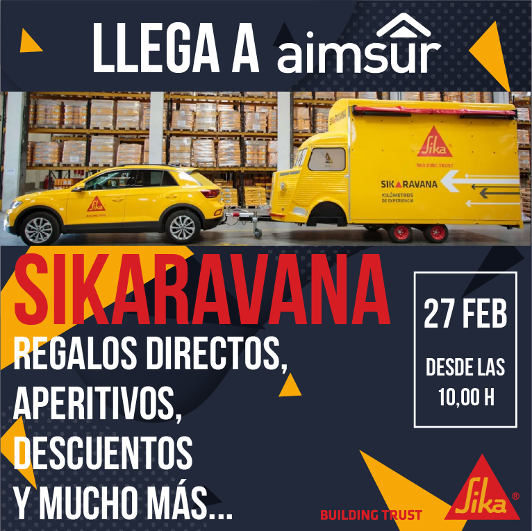 📢 ¡La cuenta atrás ha comenzado! En solo unos días, el 27 de febrero, llega el esperado evento SIKARAVANA a AIMSUR, tu distribuidor técnico especializado de confianza. 🏗️

¡Estamos sorteando una moto Yamaha Tricity 125 y tú podrías ser el afortunado ganador! 🏍️
