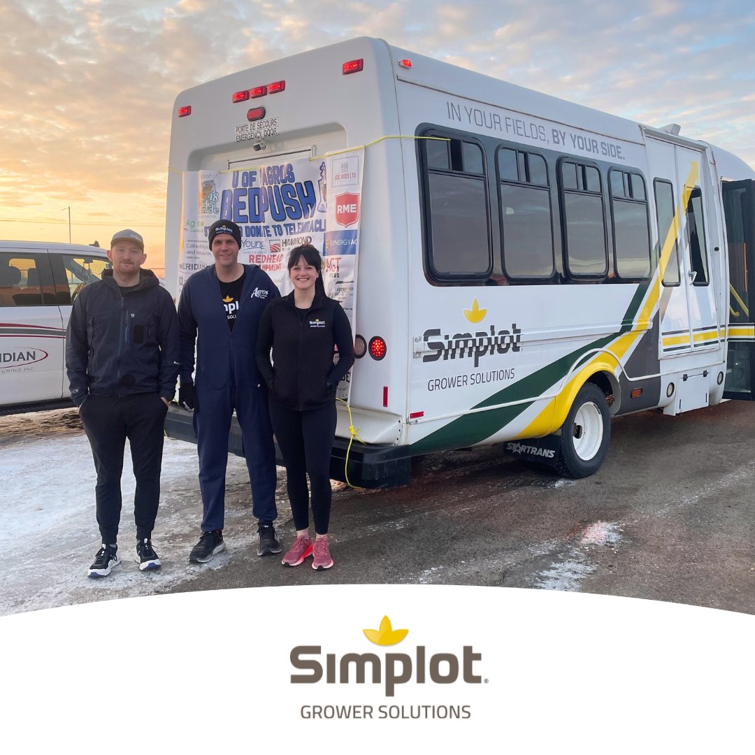 U of S Agros Bedpush is underway to raise money for TeleMiracle. The bed is being pushed from Saskatoon to Regina over the next three days. Our staff is participating in this event. To donate go to telemiracle.micharity.com 
#uofsagros #SAGA #telemiracle