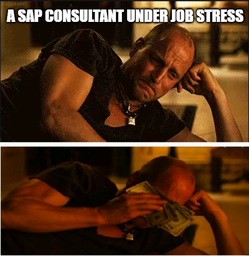 spadoom's tweet image. When your job is stressful but pays well 😅

#sapmemes #consultinghumor #Spadoom