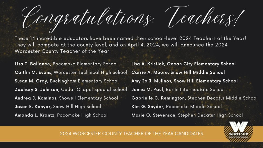 Congratulations to the 2024 School-Level Teachers of the Year worcesterk12.org/article/147215…