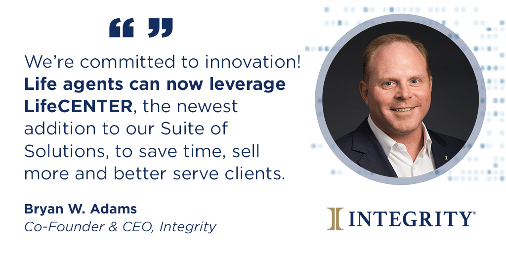 IntegrityMG's tweet image. Innovation at its best! LifeCENTER is here to redefine how life agents work, making it easier to serve clients and achieve more. Welcome to the future, powered by Integrity! Learn more: bit.ly/3uGBU5M

#Announcement #SuiteofSolutions #LifeCENTER #Integrity