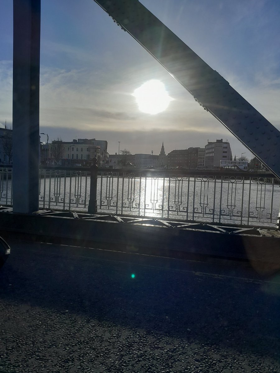 Clontarf Bridge framing the Lee and Sunset , #Cork #LoveCork