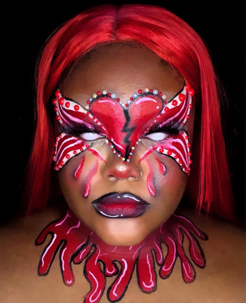 facepaintcom's tweet image. Such a creative "Heartbreak Anniversary" look by @labrianna__ 😮❤️ We totally LOVE this amazing creation! Check out her page to see more. 👏

Products used:
Kraze FX Fundamentals 6 Color Primary Palette (6 gm each)
facepaint.com/products/kraze…
 
#facepaintcom #facepaint #krazefx