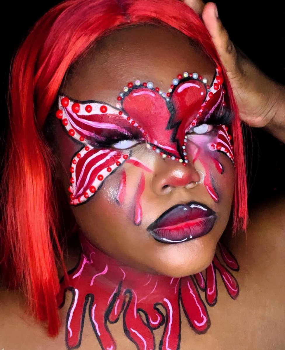 facepaintcom's tweet image. Such a creative "Heartbreak Anniversary" look by @labrianna__ 😮❤️ We totally LOVE this amazing creation! Check out her page to see more. 👏

Products used:
Kraze FX Fundamentals 6 Color Primary Palette (6 gm each)
facepaint.com/products/kraze…
 
#facepaintcom #facepaint #krazefx