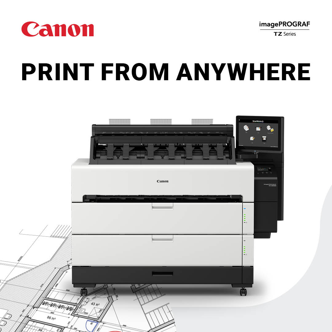 mygenesisONE's tweet photo. Need to print large-format CAD drawings from virtually anywhere? Read the Canon imagePROGRAF TZ Series Brochure to learn more! https://t.co/yBYHUmLCqK #Canon #largeformat #imagePROGRAFTZ #speedredefined #productionCAD #CanonAuthorizedDealer https://t.co/yaNvDHfwCw