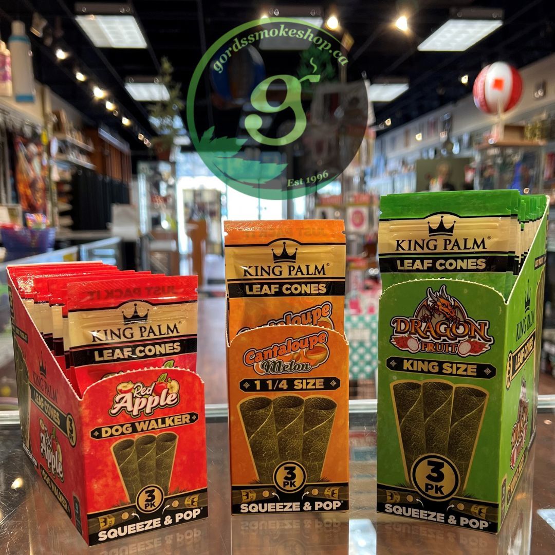 GordsSmokeShop's tweet photo. ✨ NEW✨ King Palm Leaf Cones!!
Which one are you going to try first? Red Apple, Cantaloupe Melon, or Dragon Fruit?
#KingPalm #LeafCones #New #ShopLocal #RedDeer https://t.co/nTERc0MxAN