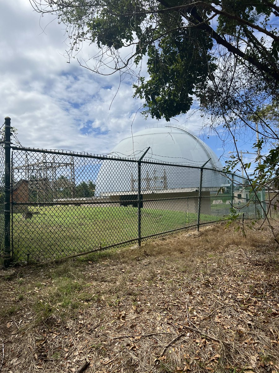 Cool hike this am, past the decommissioned nuclear reactor