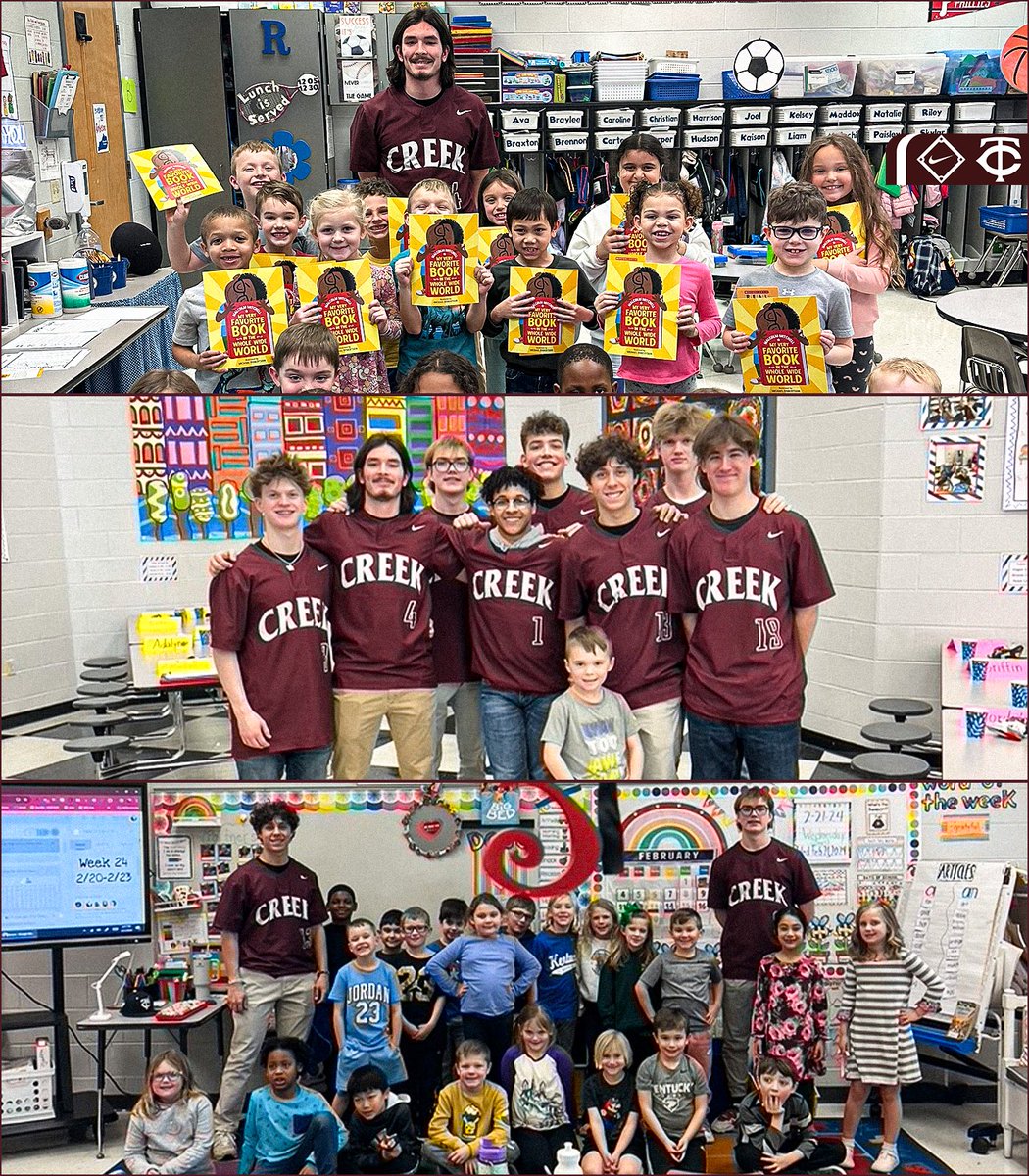tatescrbaseball's tweet photo. Another day spent giving back to the community! 
This time some Dores visited their old stomping grounds at Veterans Park Elementary!

#godores https://t.co/VmZjkWwijE