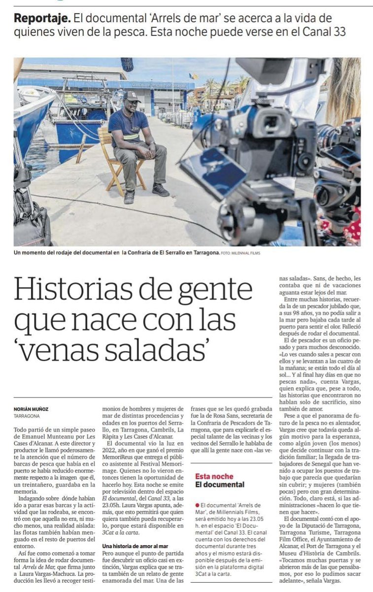 EmMunteanu's tweet image. #arrelsdemar @eldocumental33 avui a les 23.05h.