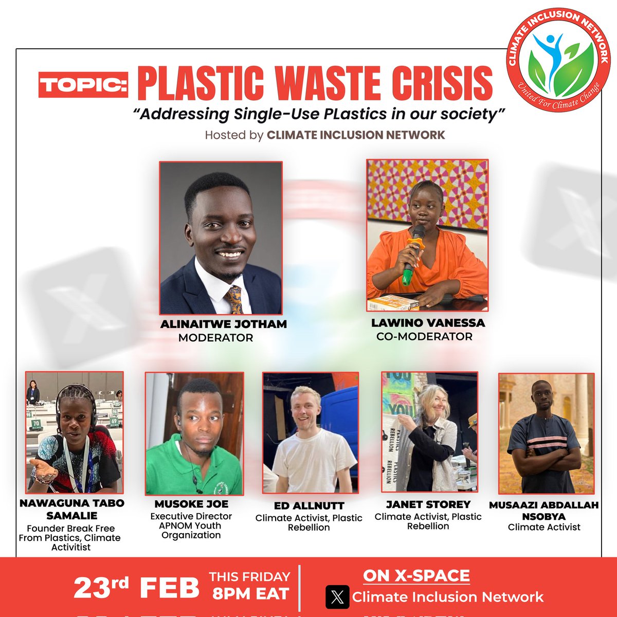 Single-use plastics are wreaking havoc on our environment. It's time for decisive action to reduce their use & find sustainable alternatives. Join our weekly Dialogue tomorrow at 8 PM EAT & lets make a difference together! 👇 x.com/i/spaces/1vOxw… #PlasticWaste #Sustainability