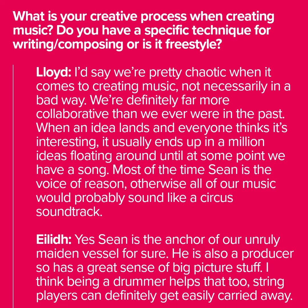 We've had the delight of being interviewed by @ResonateScot! Find out what our favourite albums are and how Aaron thinks he's better than everyone. Link in the bunghole. We've got some very very big news next week. Wednesday. Save the date. Lots of love, Lloyd's House 🏠