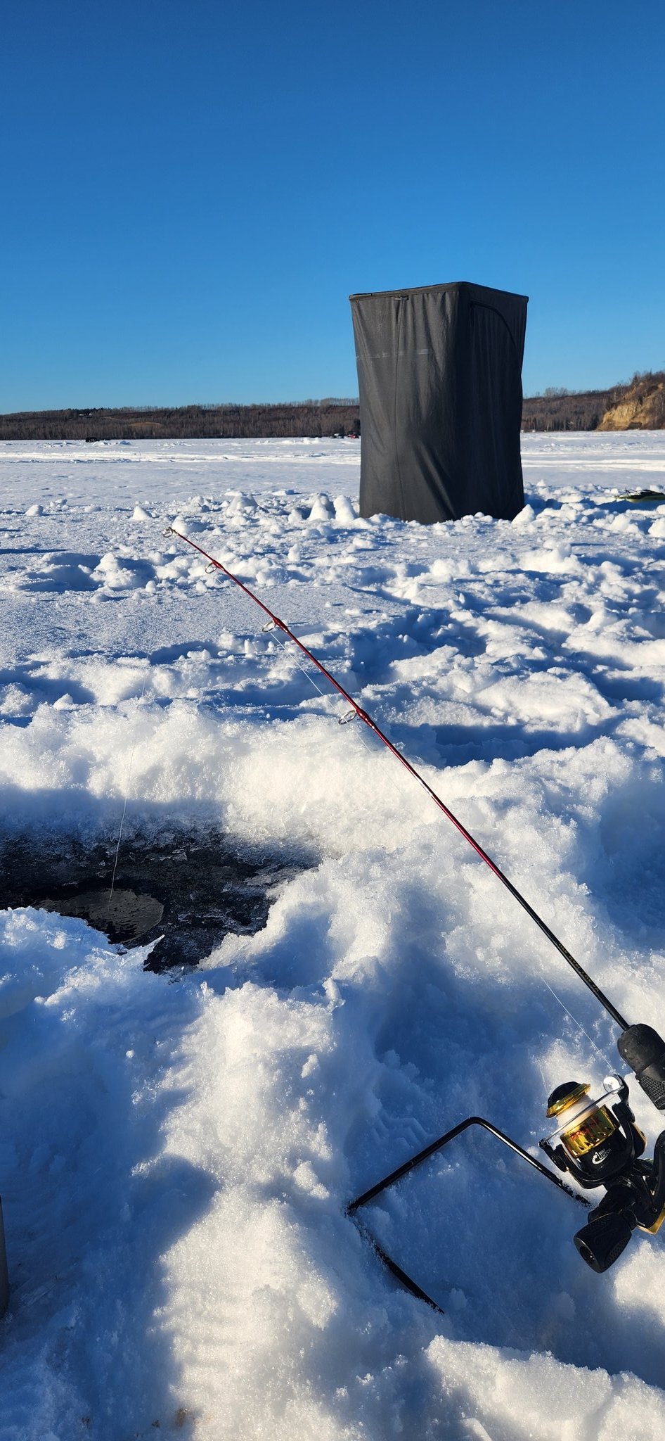 𝐃𝐚𝐧 - 𝐃𝐂 𝐎𝐮𝐭𝐝𝐨𝐨𝐫𝐬 🇨🇦 on X: This was our first test of our ice  fishing run & gun set-up. My son jigged in the 1-man pop-up tent &I jigged  outside. We
