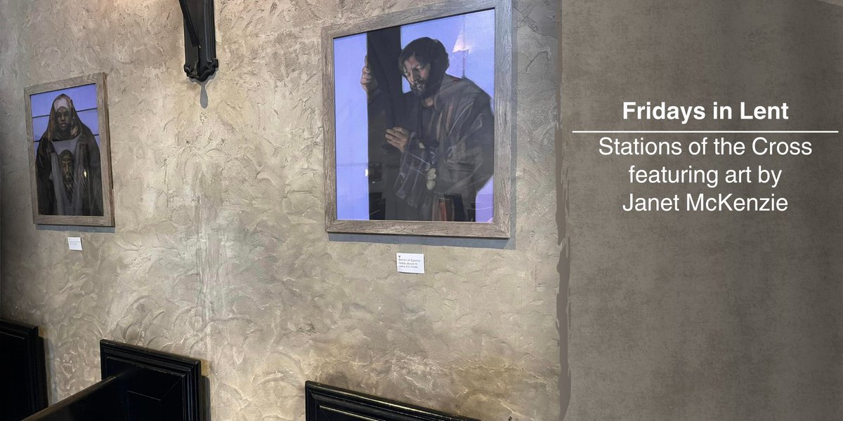 Pray the stations of the cross at noon, each Friday in Lent, with a member of Trinity's staff, featuring the artwork of Janet McKenzie. 

Park in the lot at 33rd and Meridian and enter at the north tower door, or take the IndyGo Red Line to the 34th Street stop. All are welcome.