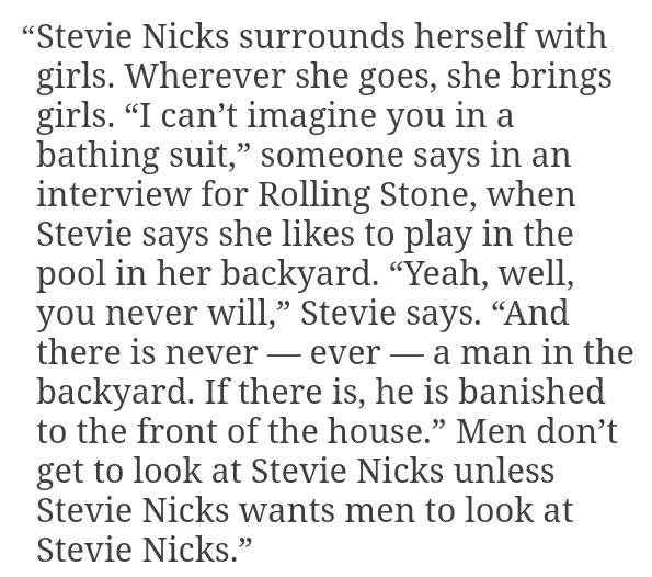 Stevie Nicks is trending, so let's bring this amazing quote out again.