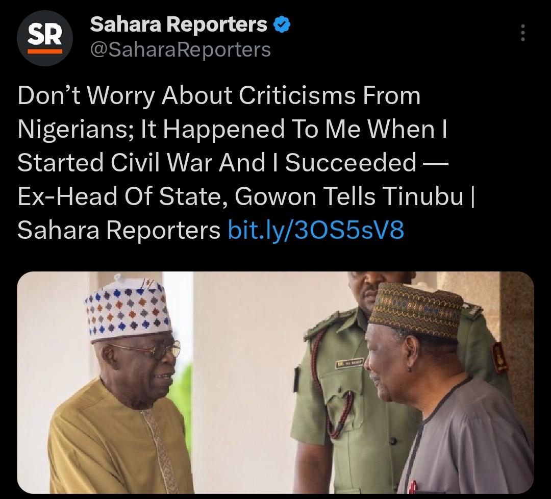 Ndị Okenye arụrụ ana. Just see an advice coming from a man that started a war.