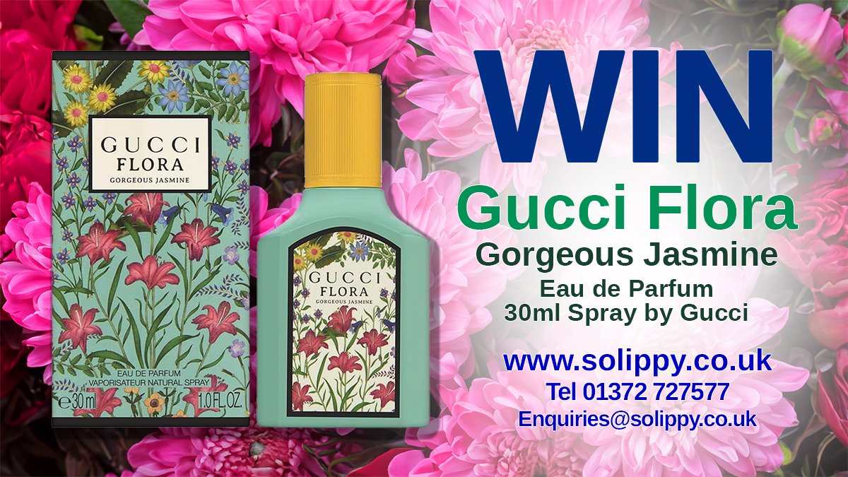 Enter our #competition to #win this #Gucci Flora Jasmine #fragrance , perfect for #MothersDay 

R/T for your chance to be our winner (6/3/24)

Available in our #onlineshop -  solippy.co.uk

#solippy #guccibeauty #epsom #surrey #shopping #gift #mothersdaygift #beauty