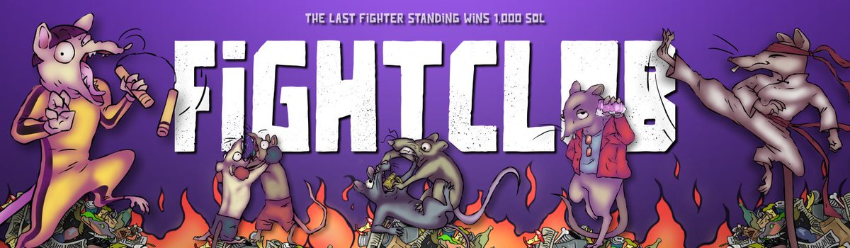 Ratnnister's tweet photo. Are you ready for the battle, dirty rats? The new website is here. The FIGHT CLUB is coming on Solana! Stay tuned.

https://t.co/SZeymzCdxn 🥊🐀 https://t.co/IxorJhKkYZ