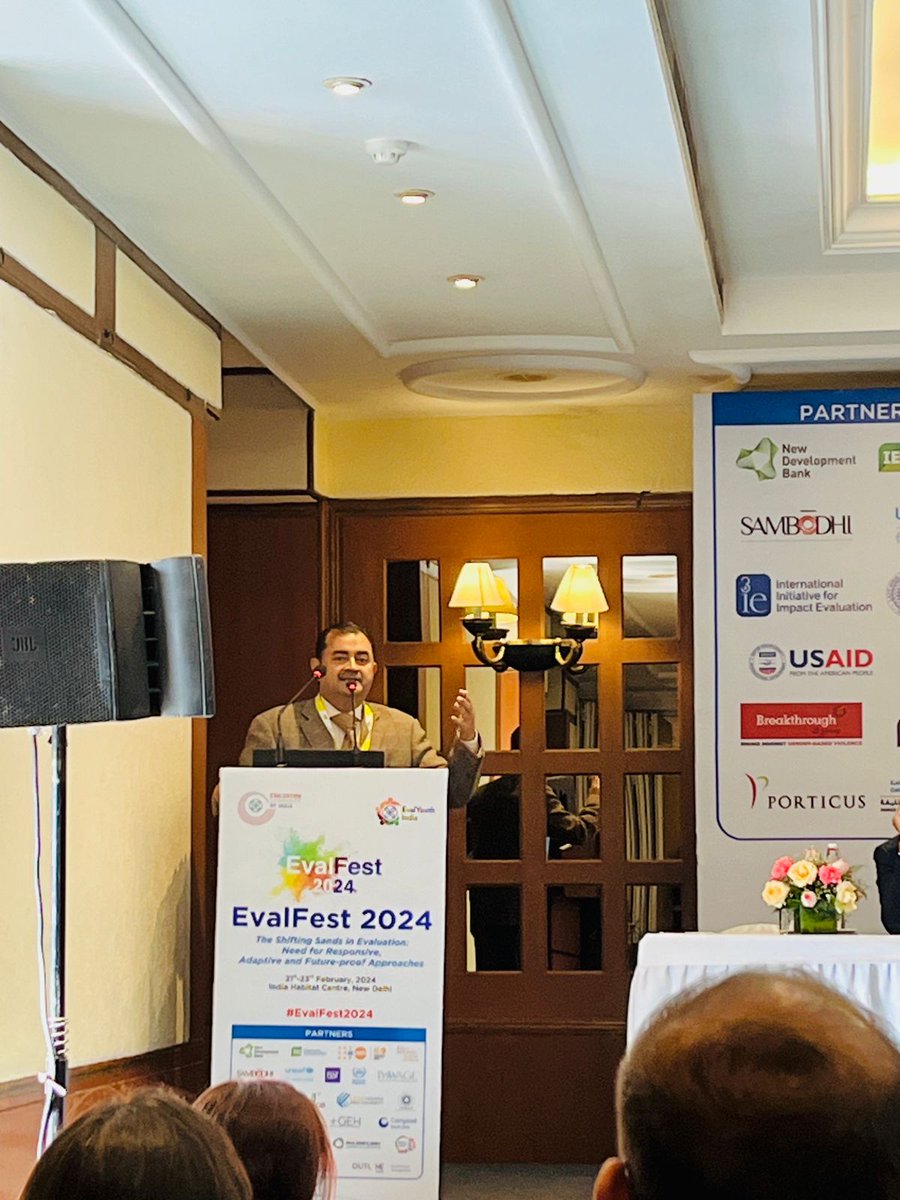 'Well-designed project with well-designed benchmarks makes evaluation valuable.' ~ Mr. Ajay Singh 

#EvalFest2024