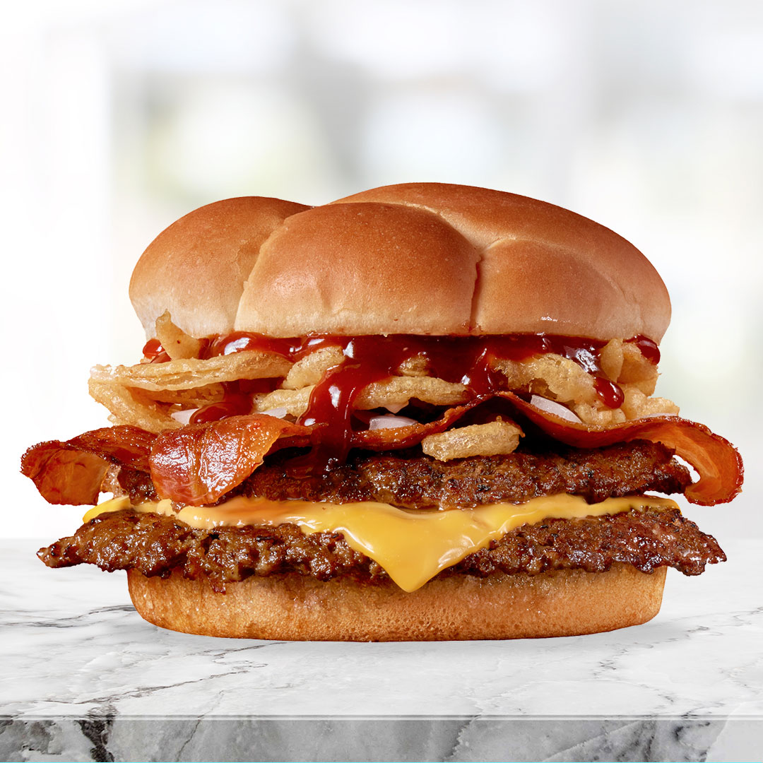 Bring the rodeo right to your doorstep 🤠🍔🥓 Order our Western BBQ ‘n Bacon Double Steakburger for delivery: steaknshake.com/order-online