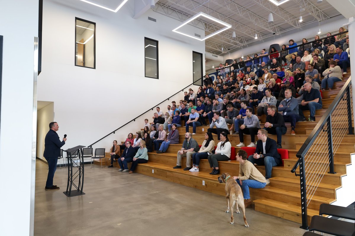 SterlingComp's tweet photo. Recognizing the importance of mental health in our overall wellness, Sterling is committed to fostering a supportive environment that prioritizes the mental well-being of our employees.   

Thank you, Chris Herren, for speaking at our headquarters and reminding us that our past challenges do not define our future possibilities. Your message reinforced the power of second chances and the potential for renewal and growth in all of us.  
@herrentalks #ChrisHerren #mentalhealth