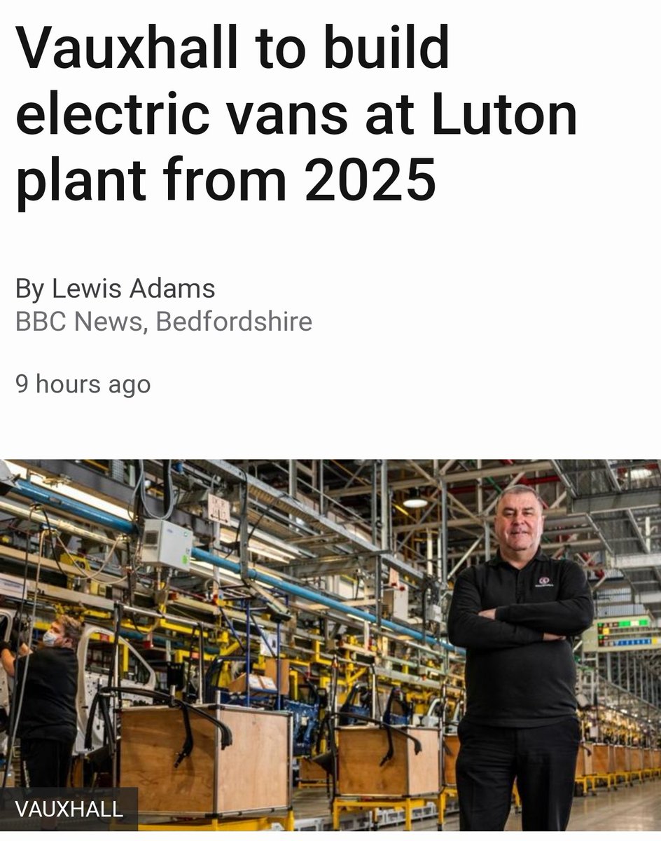 Taj_Ali1's tweet photo. My dad was one of 2,000 Lutonians made redundant when Vauxhall ended car production in 2002.

Nice to see some positive news for a change. 1,500 green jobs for local people. Well done to @unitetheunion members who fought for the contract. https://t.co/osaTlwhwil