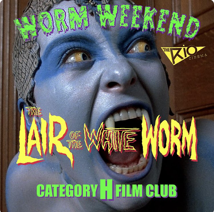 blockbustervhs's tweet photo. 🪱SURPRISE🪱 myself and my co-programmer Scary Claire are putting on a LATE NIGHT WORM DOUBLE BILL @riocinema 🎟️ MARCH 1st 23:30-2:30am! Beginning with LAIR OF THE WHITE WORM 🐛 🐍and concluding with SQUIRM 🥚🎟️ link for tix below 🩸

https://t.co/H33asb1zEv https://t.co/JJVtgulyTw