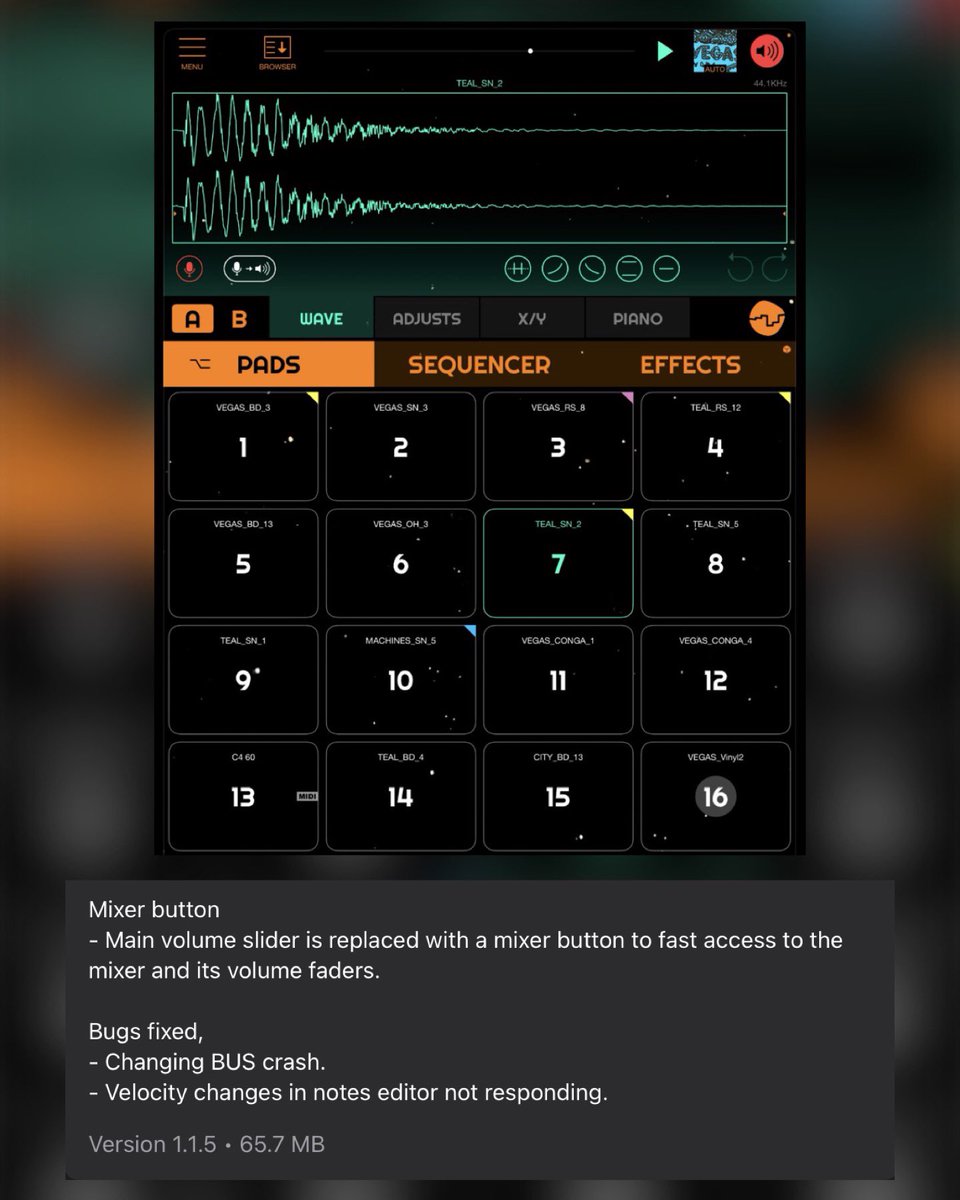 🚨Plugin Update🚨 Luis Rivas has updated ‘Dawnbeat’ to v1.1.5! Update includes new Mixer button features, improvements and fixes! Update yours now in the App Store!

apps.apple.com/us/app/dawnbea…